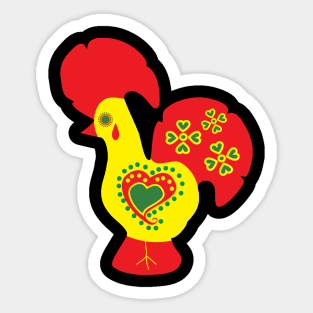 Barcelos Rooster Portuguese Traditional Folk Art Sticker